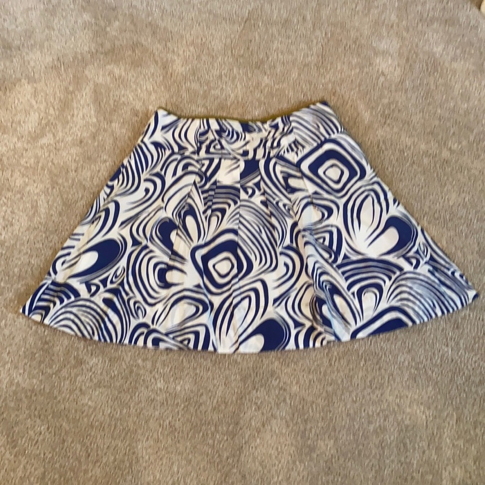 CAbi Lombard A Line Pleated Skirt